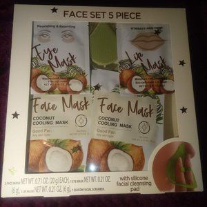 5 piece face mask set(including cleansing pad)